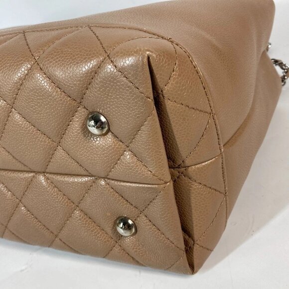 CHANEL CC CC Mark 2WAY Bag Shoulder Bag Tote Bag Caviar Leather Beige - Picture 6 of 16